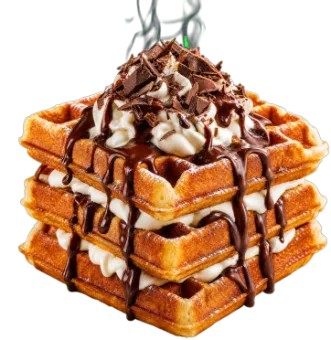 Texas waffle bites sa čokoladom